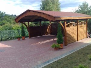 Doppelcarport aus Holz